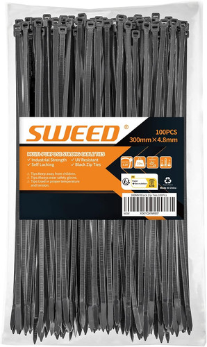 100pcs serre câble - câble, 300x4.8mm