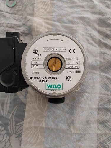 Pompe sanitaire chaudiére