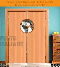 Porte À Ventilateur Double Far West Charnières Bommer Saloon VA Et Venez Hdf