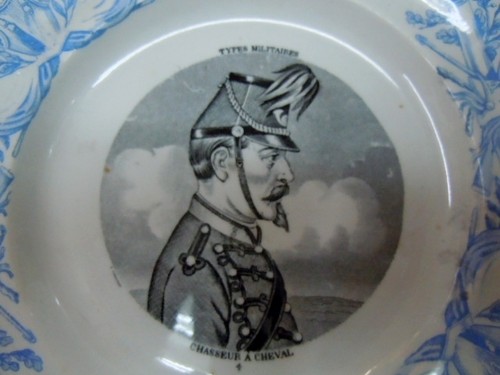 Assiette gien chasseur - assiette,