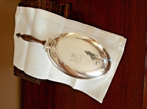 Vintage crescent silver plate - vintage,
