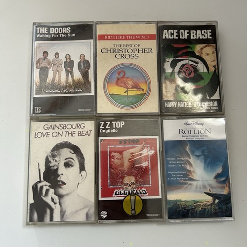 Lot cassettes audio - cassettes, lion
