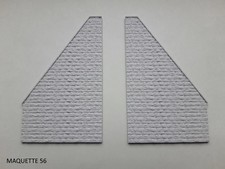 ho 2 murs de soutènement pour entrées de tunnel  1/87 décor train diorama