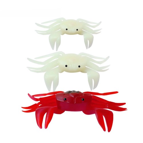Leurre souple blanc - /rouge, mer