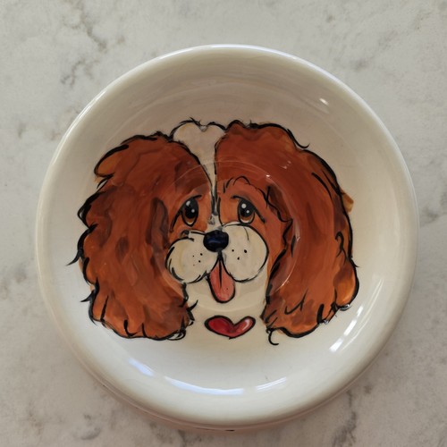 Ceramic dog bowl cavalier - bowl, king
