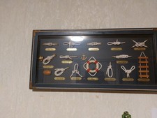 Cadre déco marin nœuds