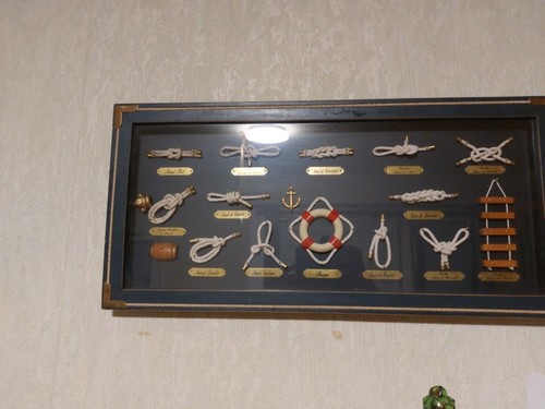 Cadre déco marin nœuds