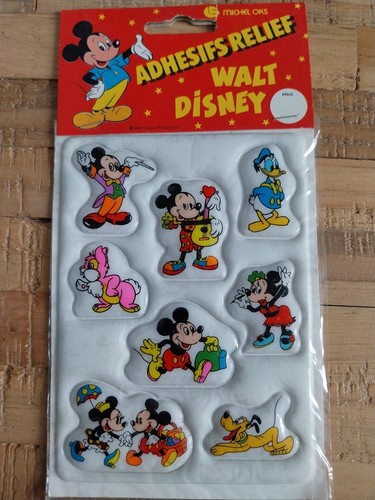 Adhésifs relief walt disney - adhésifs,