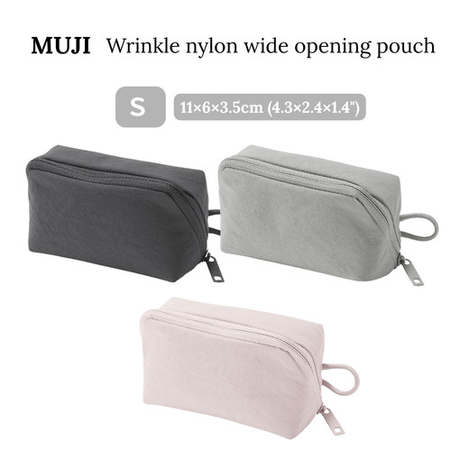 Muji wrinkled nylon wide - nylon,