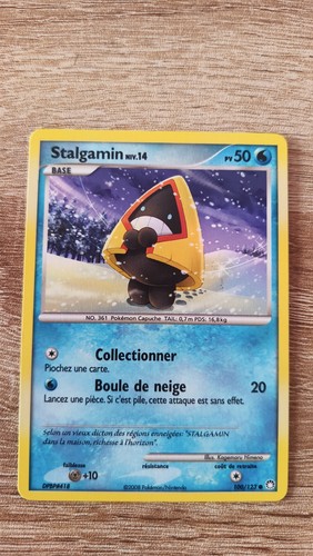 Carte pokémon stalgamin - carte,