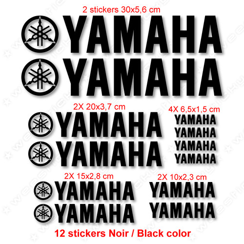 Stickers yamaha noir - stickers,