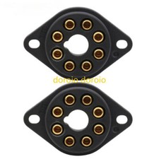 2PCS EIZZ 8Pin Octal Vacuum Tube Socket For EL34,KT88,KT66,274B,5U4G,5881,6L6