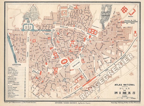 Plan ancien nimes - de,