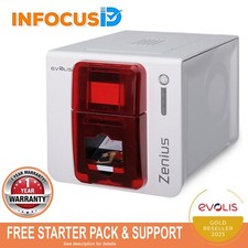 Tout Neuf Evolis Zenius Simple Face Direct Pour Carte Id / Badge Imprimante