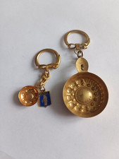 2 Keychain Cave de BEAUNE & Champagne QUEEN PEDAUQUE Keychain 60' Wine Keychain