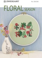 Zweigart Motif Livre 104/328 Floral Saison - 23 Pages Croix Point