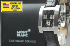 [N COMME NEUF ++ avec étui] Montre chronographe suisse Montblanc 7049 33 mm n...
