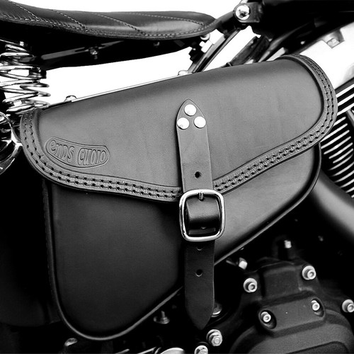 Sacoche moto cuir - de, sac