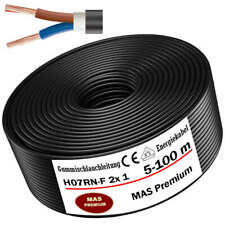 Câble de chantier flexible en caoutchouc 5-100 m H07RN-F 2 x 1 flexible pour ...