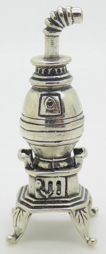 Poêle bois argent massif 800 - argent,