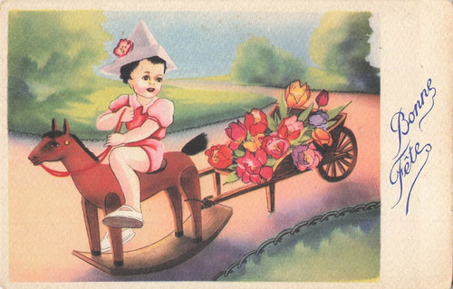Illustree bonne fete petite - cp,