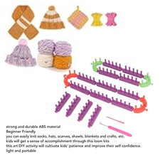 Long Knitting Loom Kit Detachable Easy Assembly Sturdy ABS Widley Used Knitting