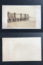 Cabines sur roulettes sur une