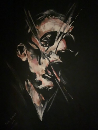 Art contemporain 90x115cm - contemporain, –
