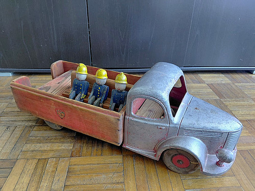 Camion pompiers hotchkiss - camion,