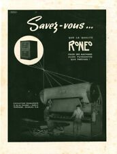Publicité ancienne meubles Ronéo Paris 1940 issue de magazine