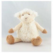 Doudou mouton blanc marron