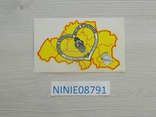 AUTOCOLLANT Oeuvre nationale belge d'entraide ONBE carte géographique belgique