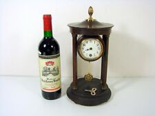 Napoleon III H Carved Wood and Brass Portico Clock - 33 cm
