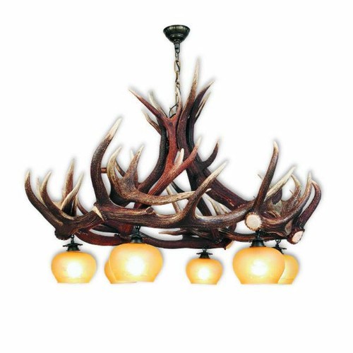 Lustre avec vrai - , bois