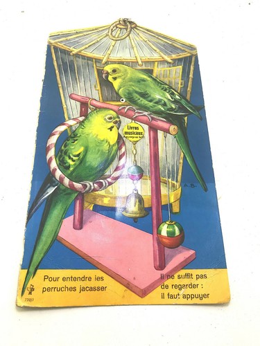 Livres musicaux perruches - musicaux,