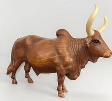 Breyer  Woodgrain Finish Plastic Brahma Bull  - Made in  1959-65