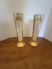 RS PRUSSIA / 2/10.1”/ART DECO /LUSTRE VASE /GOLD GILT “Mrs Harvey” GERMANY/MINT