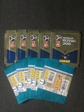 PANINI 10 POCHETTES PACKETS WORLD CUP RUSSIA 2018 MEXICO VERSION SEALED NEW RARE