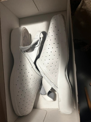 Mules confort cuir - confort, blanc