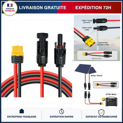 Câble charge solaire m - câble, 3