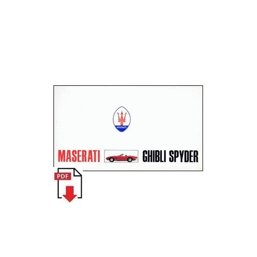 Brochure maserati ghibli - brochure,