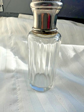 flacon cristal taillé argent