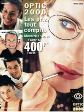 Advertising 129 2000 Optician Optic 2000 Frames + Glasses Glasses
