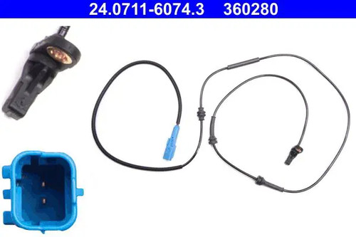 Capteur vitesse roue abs - capteur,