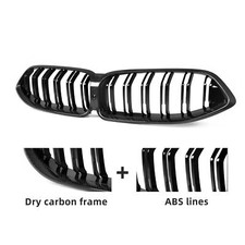 For 2019-2025 BMW G14 G15 G16 840i M850i Front Kidney Grille Carbon Fiber Grill