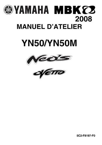 Manuel atelier yamaha neos - yamaha,