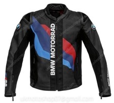 BMW Veste en Cuir de Motard Courses Veste en Cuir de Moto Veste Motard en Cuir