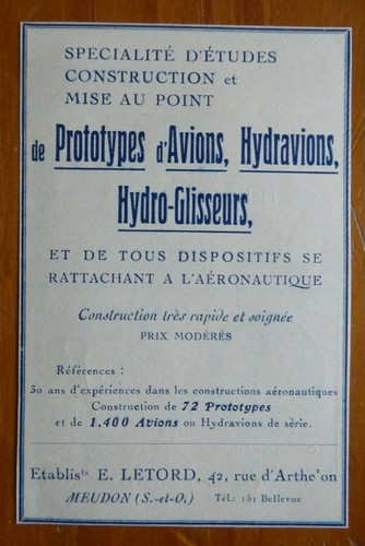 1927 pub letord meudon - pub,