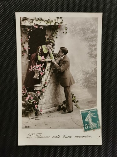 Cpa amour nait une - nait, d'une