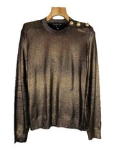 Pull tunique pull doré femme Balmain x H&M taille 38 / M